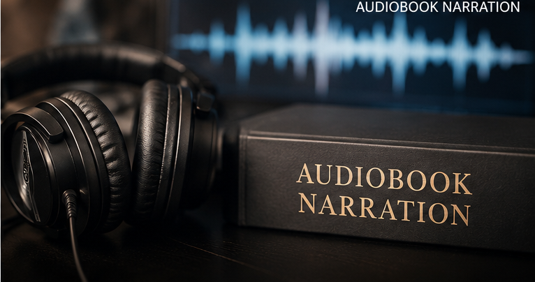 Audiobook narration and editing setup